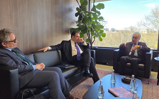 Συνάντηση Κ. Πιερρακάκη - Μπιρόλ (ΔΟΕ): Ενεργειακή ασφάλεια και Μ. Ανατολή στην ατζέντα