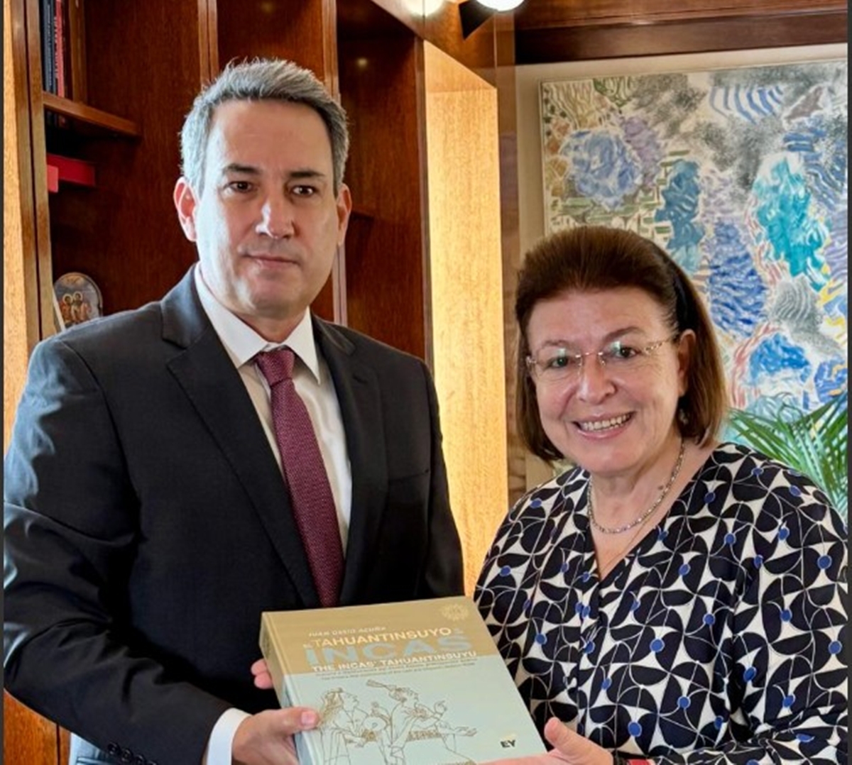 Λινα Μενδωνη: Συναντηση