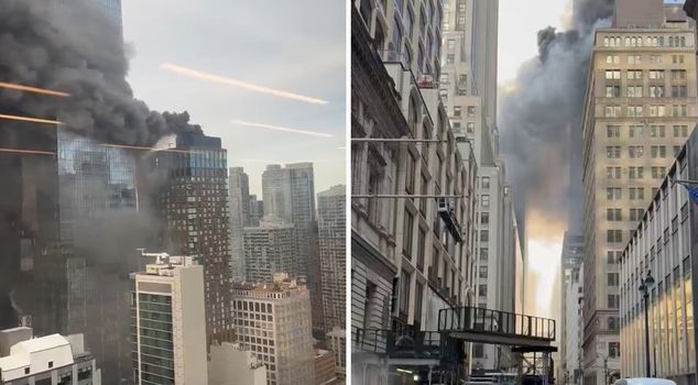 Αναστάτωση στο Μανχάταν: Μεγάλη φωτιά σε ουρανοξύστη πριν την μεγάλη παρέλαση του Αγίου Πατρικίου