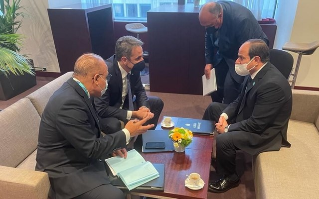 Επικοινωνία Κ. Μητσοτάκη με τον πρόεδρο της Αιγύπτου Άμπντελ Φατάχ Αλ Σίσι για τη Μέση Ανατολή