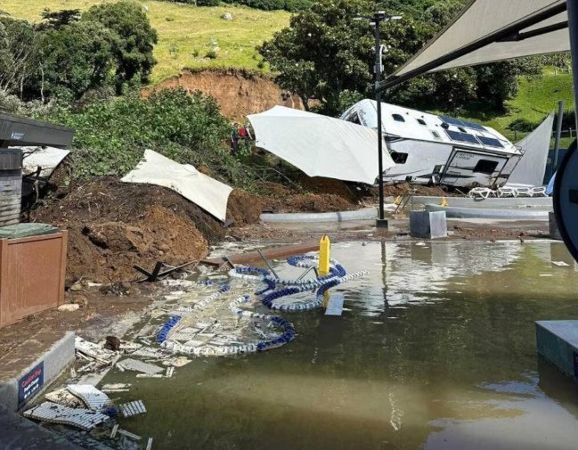 Κατολίσθηση σε κάμπινγκ