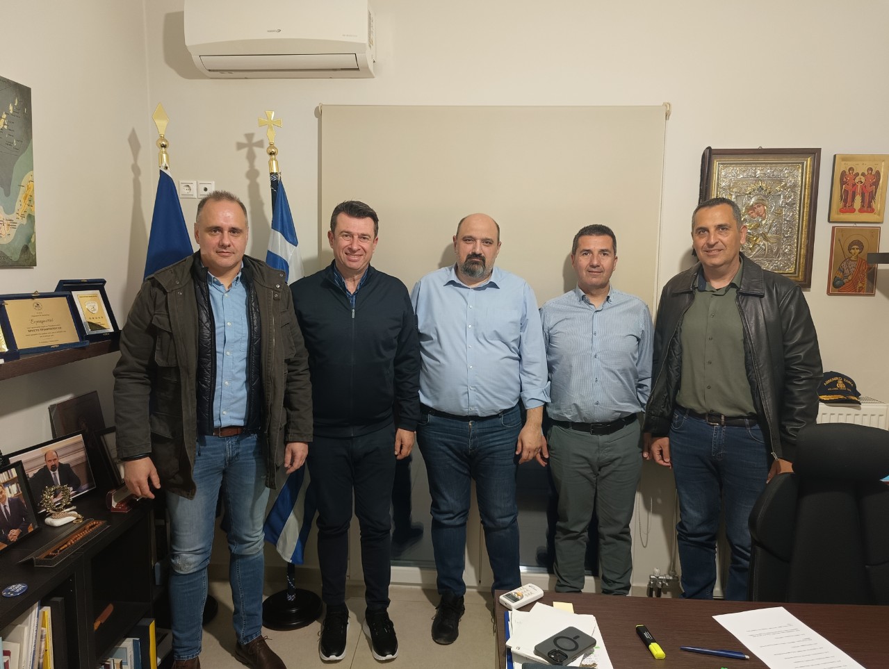 Συνάντηση των λιμενικών με τον Χρ. Τριαντόπουλο  Προτάσεις για ενίσχυση Λιμενικού και ίδρυση σταθμού στον Πλατανιά