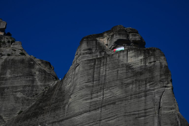 Μια σημαία της Παλαιστίνης