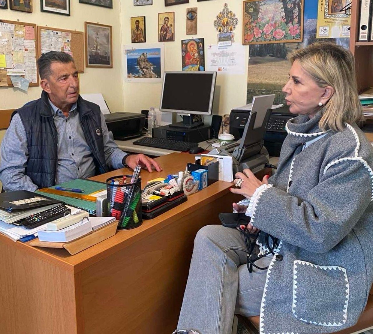 Η Ζέττα Μακρή με τους νεφροπαθείς της Μαγνησίας