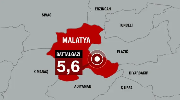 Σεισμός στην Τουρκία: Δόνηση 5,6 Ρίχτερ στη Μαλάτια