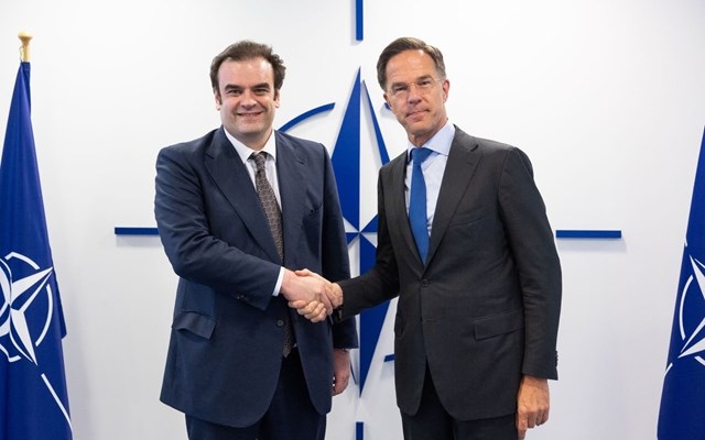 Συνάντηση Κυριάκου Πιερρακάκη με τον Μαρκ Ρούτε