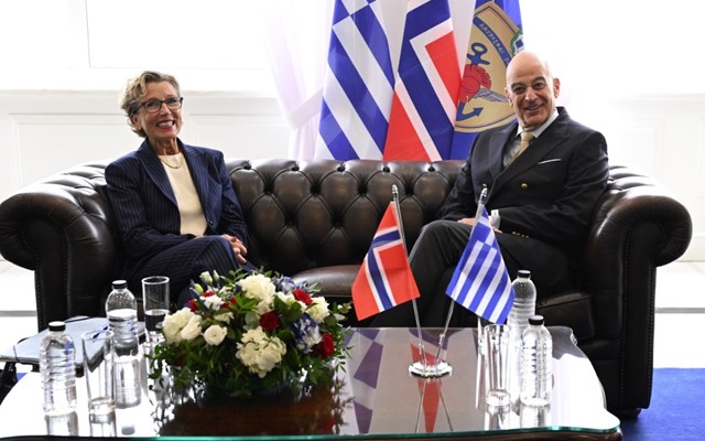 Συνάντηση Ν. Δένδια με την πρέσβη της Νορβηγίας - Στο επίκεντρο η ενίσχυση της διμερούς συνεργασίας στο ΝΑΤΟ