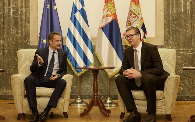 Διμερή συνεργασία και ενταξιακή πορεία της Σερβίας συζήτησαν Κ. Μητσοτάκης - Αλ. Βούτσιτς