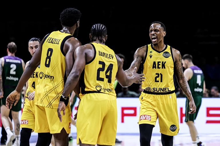 Μάλαγα – ΑΕΚ 65-78: Στον τελικό του BCL η «Ένωση», με σούπερ Μπάρτλεϊ!