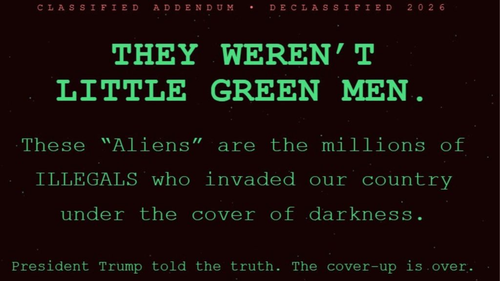 Σάλος με το aliens.gov: O Τραμπ αντιμετωπίζει τους μετανάστες ως εξωγήινους εισβολείς – «Περπατούν ανάμεσά μας»