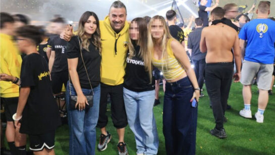 Γιάννης Αϊβάζης: Σπάνια δημόσια εμφάνιση με την 18χρονη κόρη του, Ισμήνη στο ντέρμπι ΑΕΚ – Ολυμπιακός