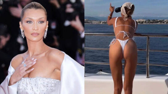 H Bella Hadid στις Κάννες με λευκό, καυτό μπικίνι – Κόλασε την Κρουαζέτ το σούπερμοντελ