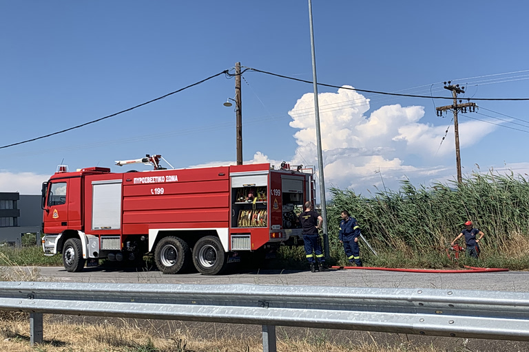 Φωτιά στην Καβησό Έβρου – Καίει χαμηλή βλάστηση