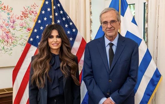 Η Κίμπερλι Γκίλφοϊλ συναντήθηκε με τον Αντώνη Σαμαρά: «Εξαιρετική συζήτηση για τις σχέσεις ΗΠΑ-Ελλάδας»