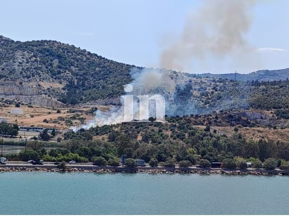 Κατασβέστηκε η φωτιά σε ξερά χόρτα στον Ασπρόπυργο